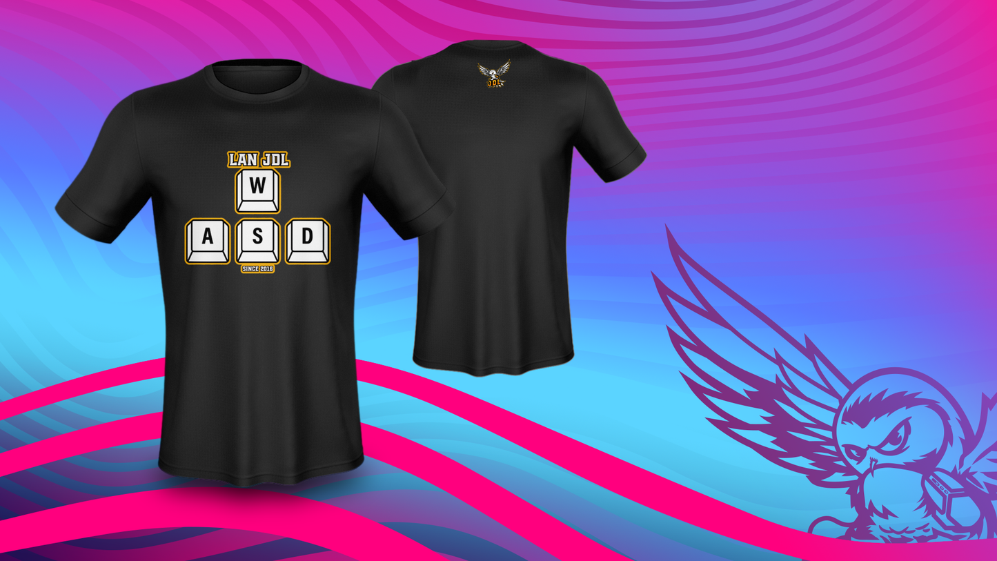 LAN JDL ''WASD'' - Crew Neck T-Shirt - XS/4XL - Livraison Incluse