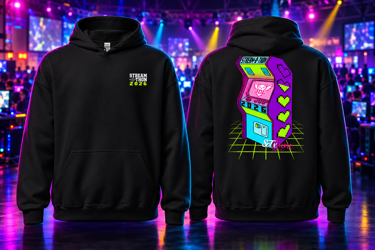 Hoodie Officiel STREAM-O-THON 2026 - Création : LadyyLune